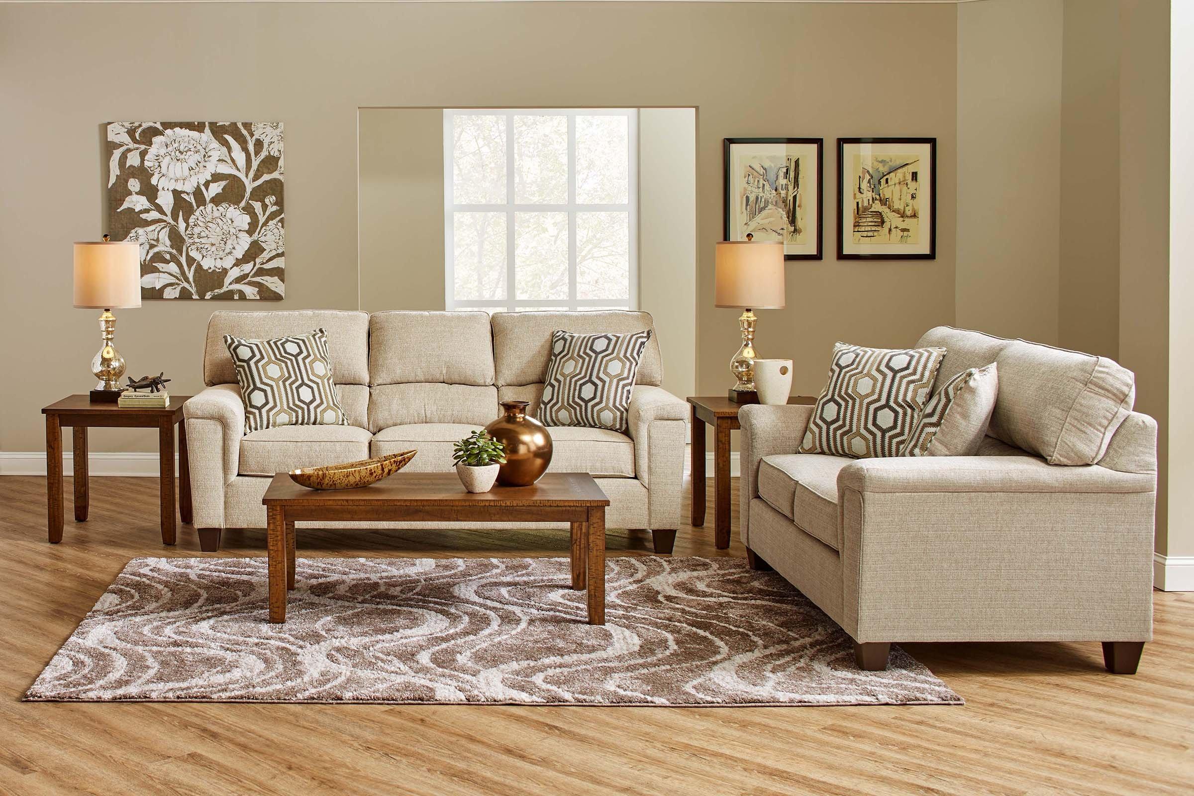 Rent to Own Lane Dante Almond Sofa & Loveseat at Aaron's today!